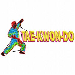 Karate Embroidery Design 1